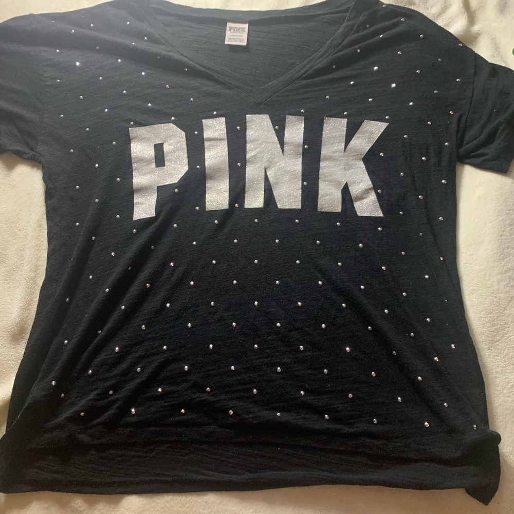 Pink bling top size large